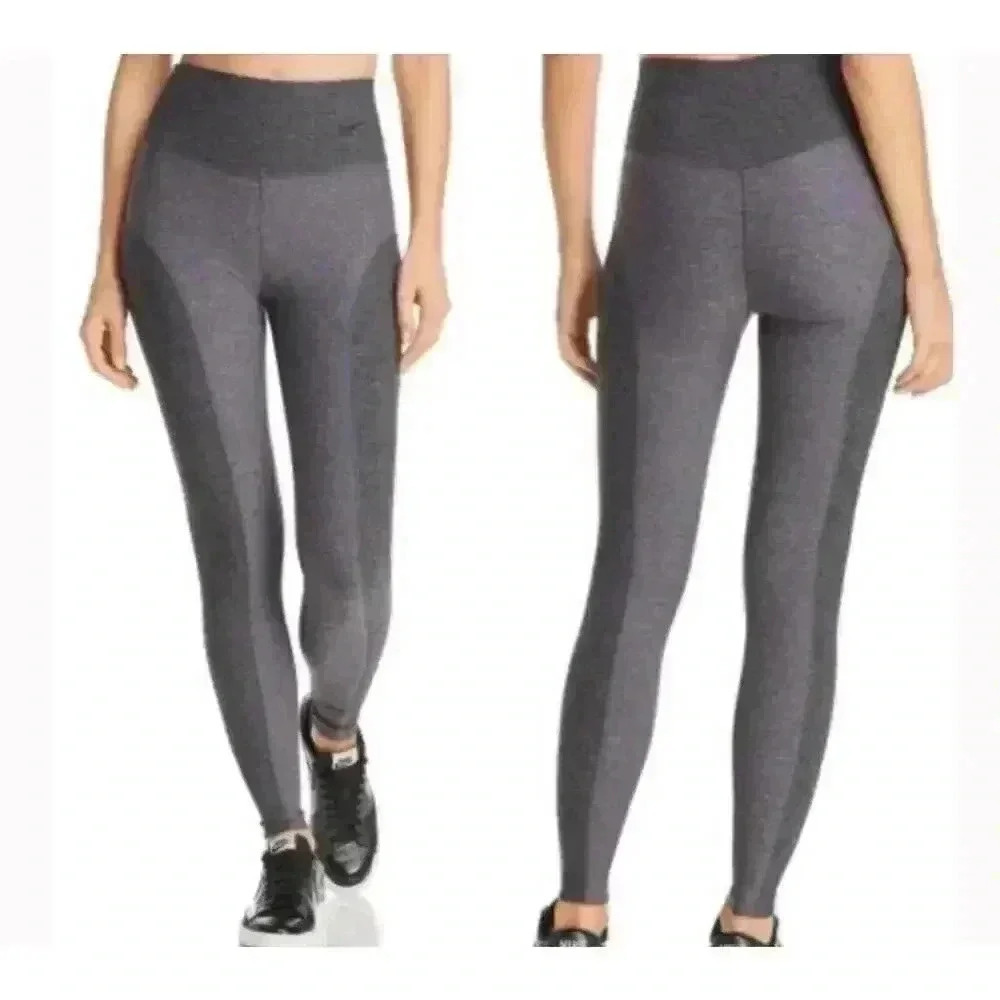 Nike Dri-Fit Power Studio Sculpt Hyper Gray Colorblock Training Leggings Size S - Picture 1 of 8